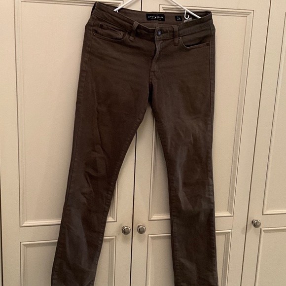 Lucky Brand Olive Green Sweet Straight Jeans Size 2 - Picture 1 of 6